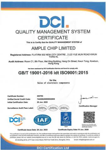Celebrating AMPLE CHIP ISO Certification Achievement